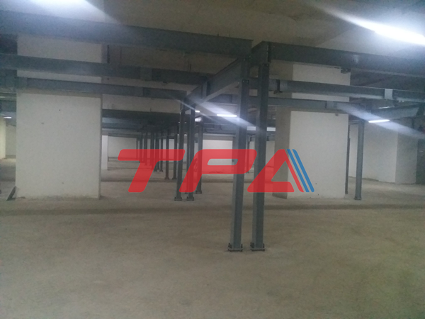 Hệ thống khung kết cấu hầm B1