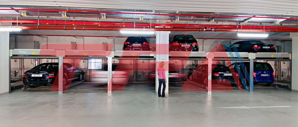 Puzzle parking trong hầm để xe