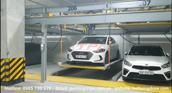 Hệ thống đỗ xe bán tự động puzzle parking