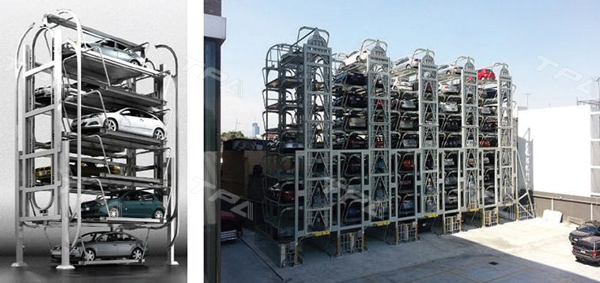 Hệ thống đỗ xe quay vòng đứng tại các đô thị lớn